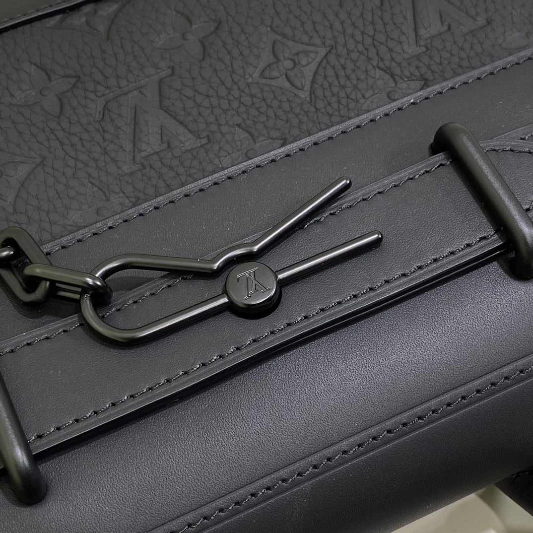 Louis Vuitton Steamer Monogram Empreinte Black Leather Bag