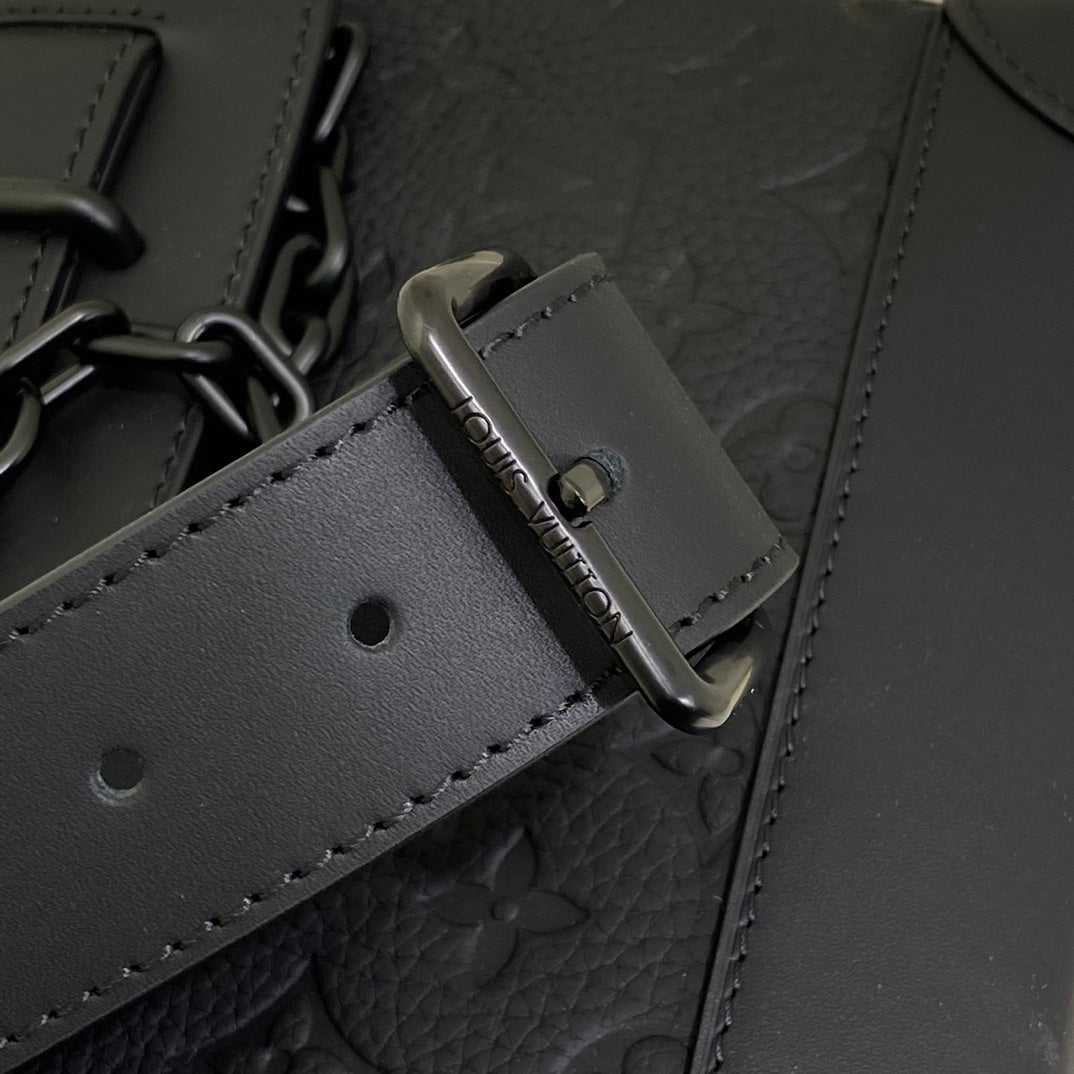 Louis Vuitton Steamer Monogram Empreinte Black Leather Bag