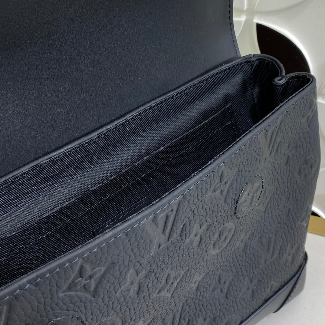 Louis Vuitton Steamer Monogram Empreinte Black Leather Bag
