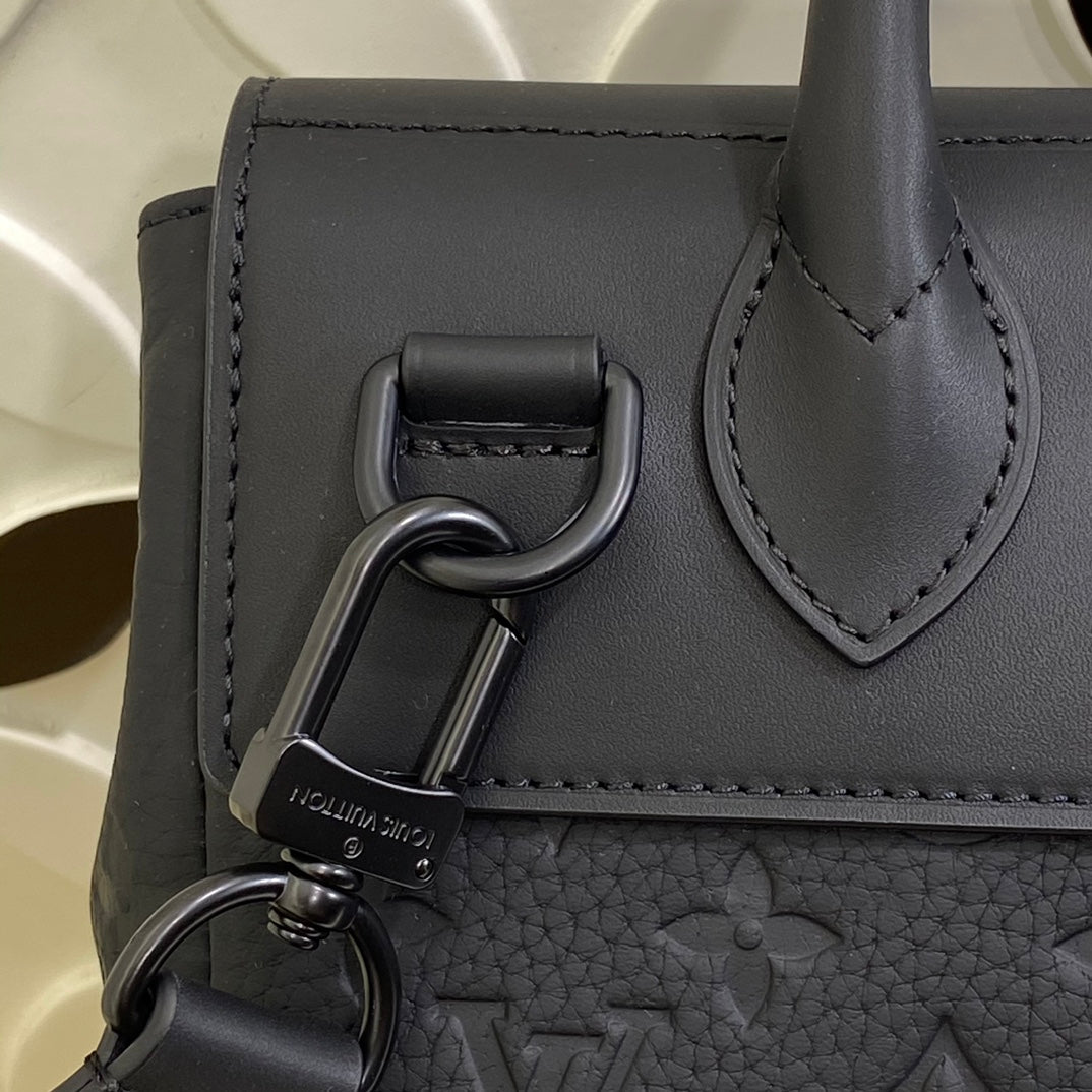 Louis Vuitton Steamer Monogram Empreinte Black Leather Bag
