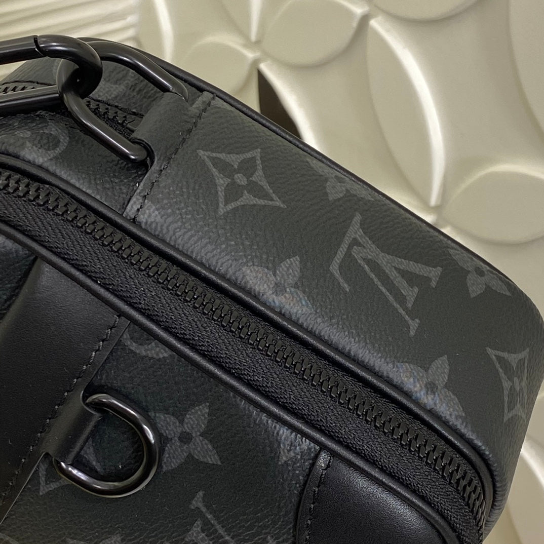 Louis Vuitton Alpha Wearable Wallet Monogram Eclipse Canvas - Black