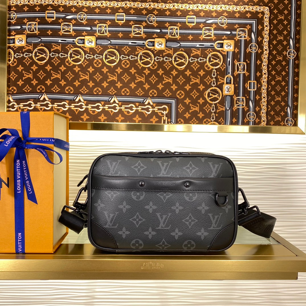 Louis Vuitton Alpha Wearable Wallet Monogram Eclipse Canvas - Black
