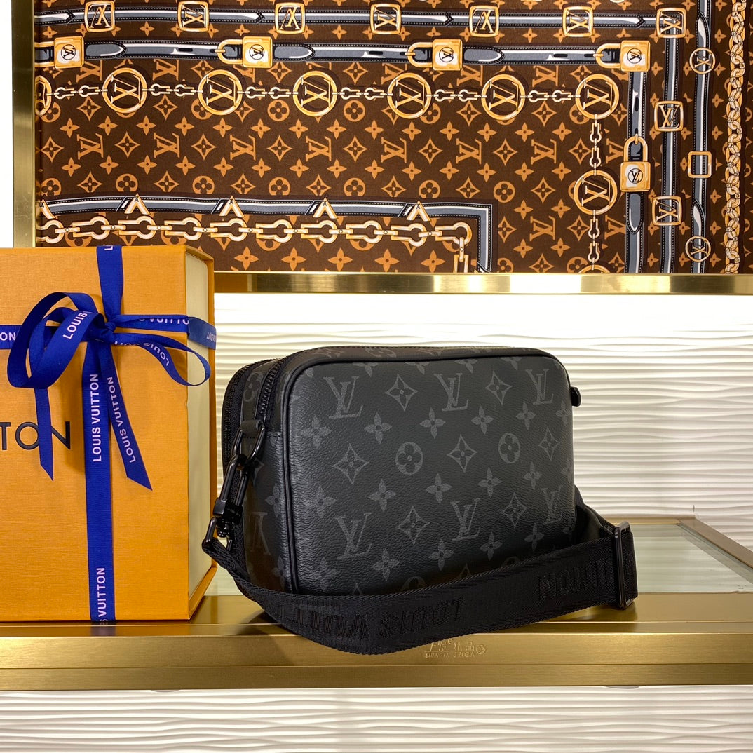 Louis Vuitton Alpha Wearable Wallet Monogram Eclipse Canvas - Black