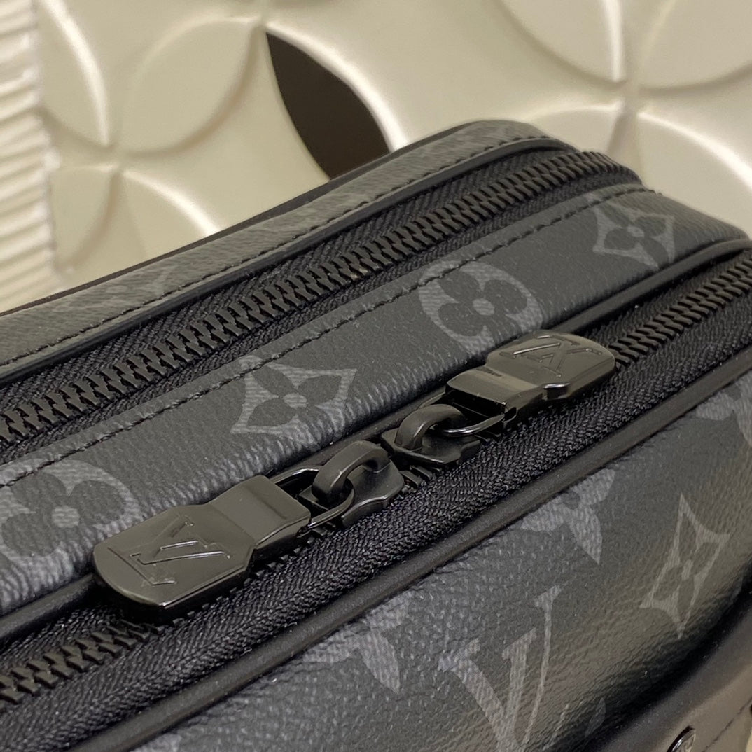 Louis Vuitton Alpha Wearable Wallet Monogram Eclipse Canvas - Black