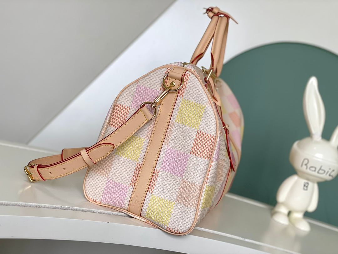 Louis Vuitton x Tyler, The Creator Keepall Bandoulière 45 Craggy Damier Pastel