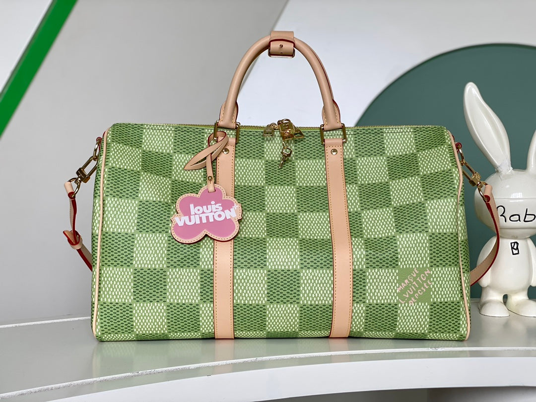 Louis Vuitton Pharrell Williams Speedy P9 Bandoulière 40 Damier Pop Green