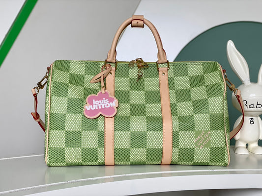Louis Vuitton Pharrell Williams Speedy P9 Bandoulière 40 Damier Pop Green