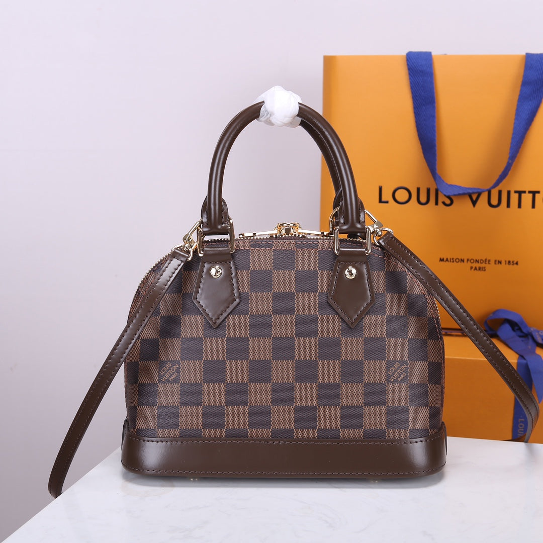 Louis Vuitton Alma BB Damier Ebene Handbag - Brown