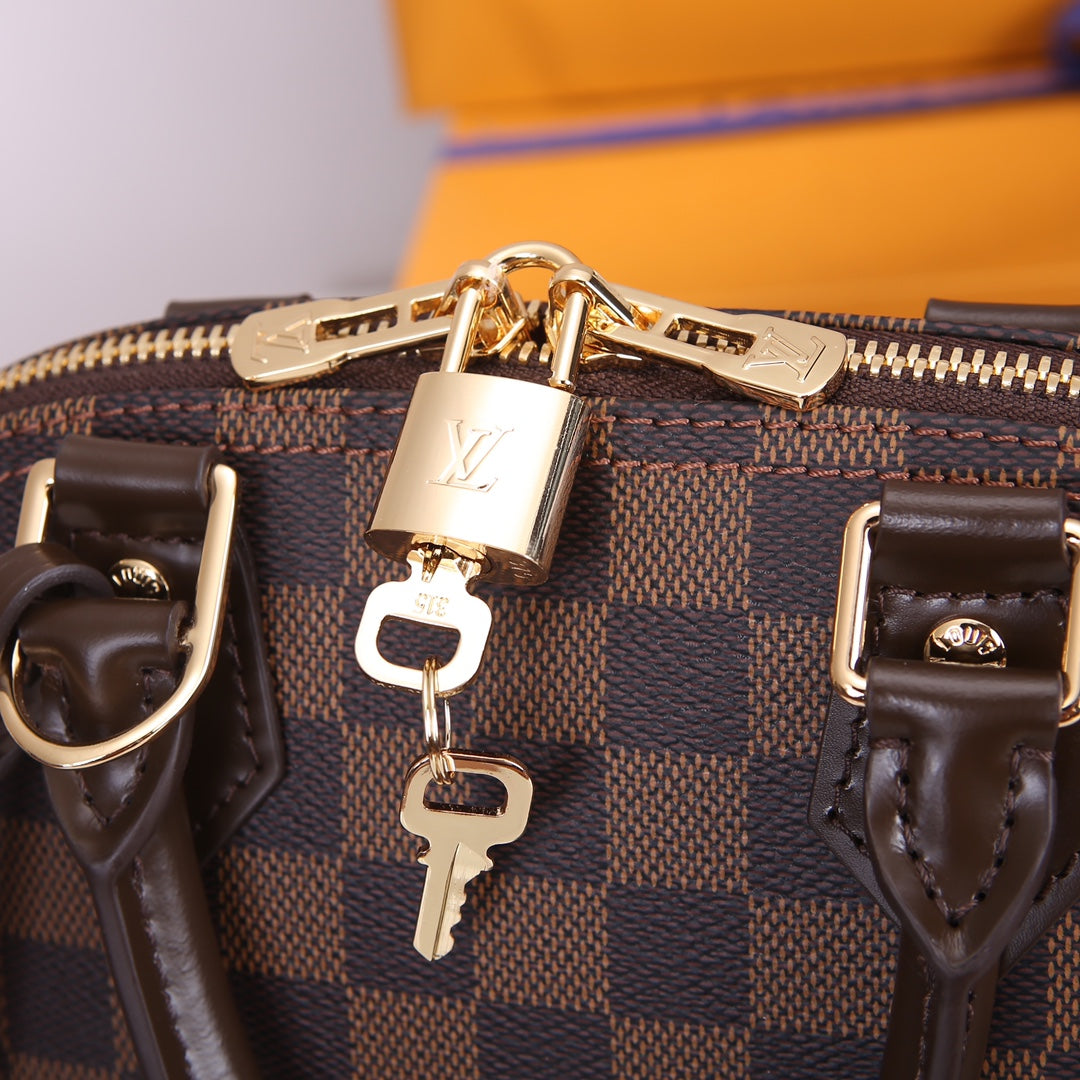 Louis Vuitton Alma BB Damier Ebene Handbag - Brown