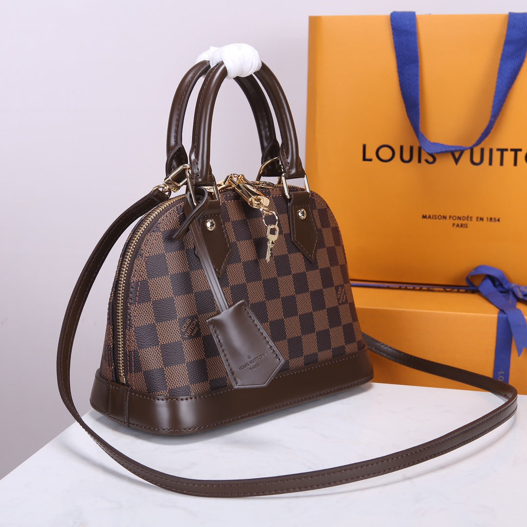 Louis Vuitton Alma BB Damier Ebene Handbag - Brown
