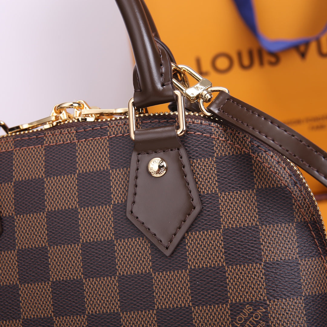 Louis Vuitton Alma BB Damier Ebene Handbag - Brown