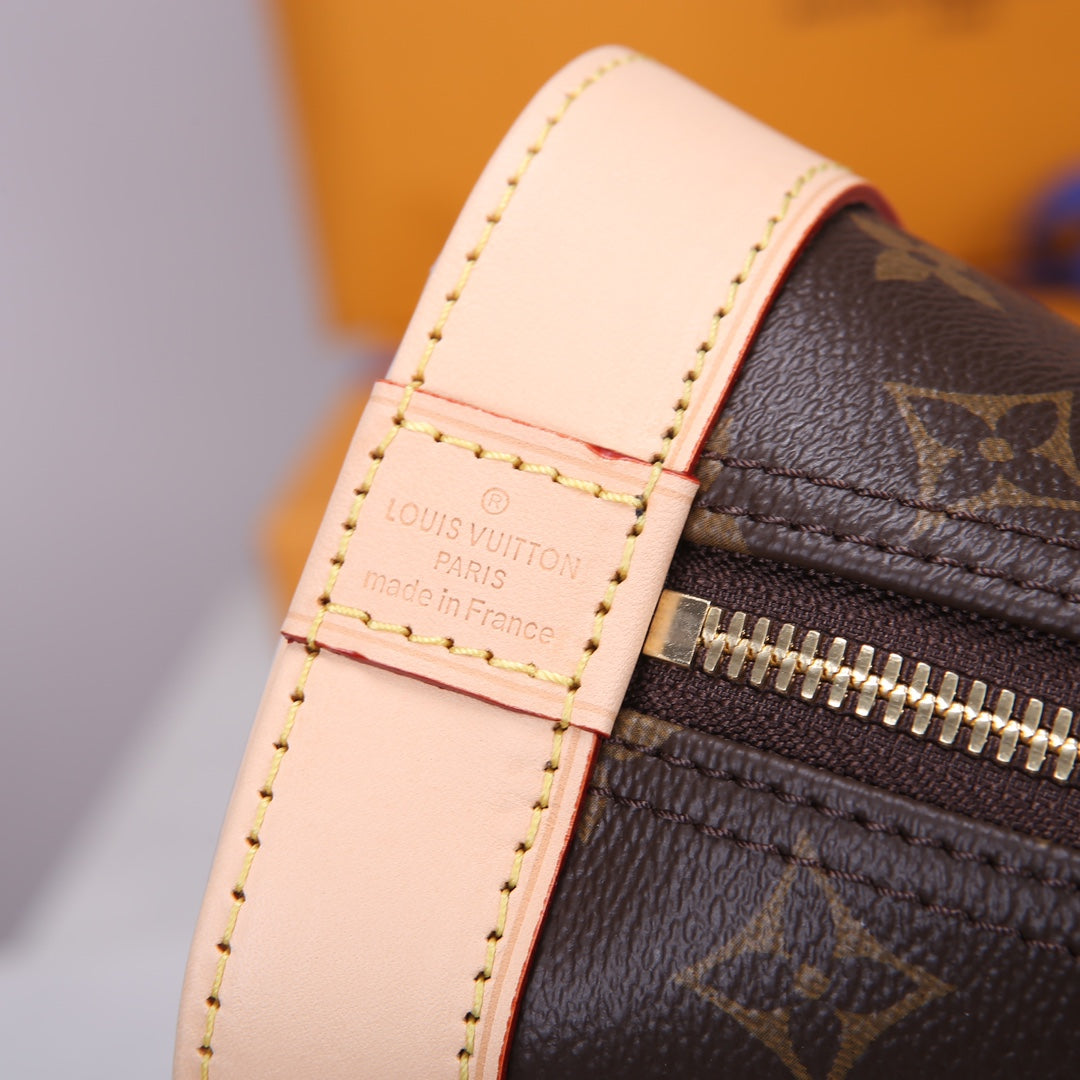 Louis Vuitton Alma BB Monogram Canvas Shoulder Bag - Brown