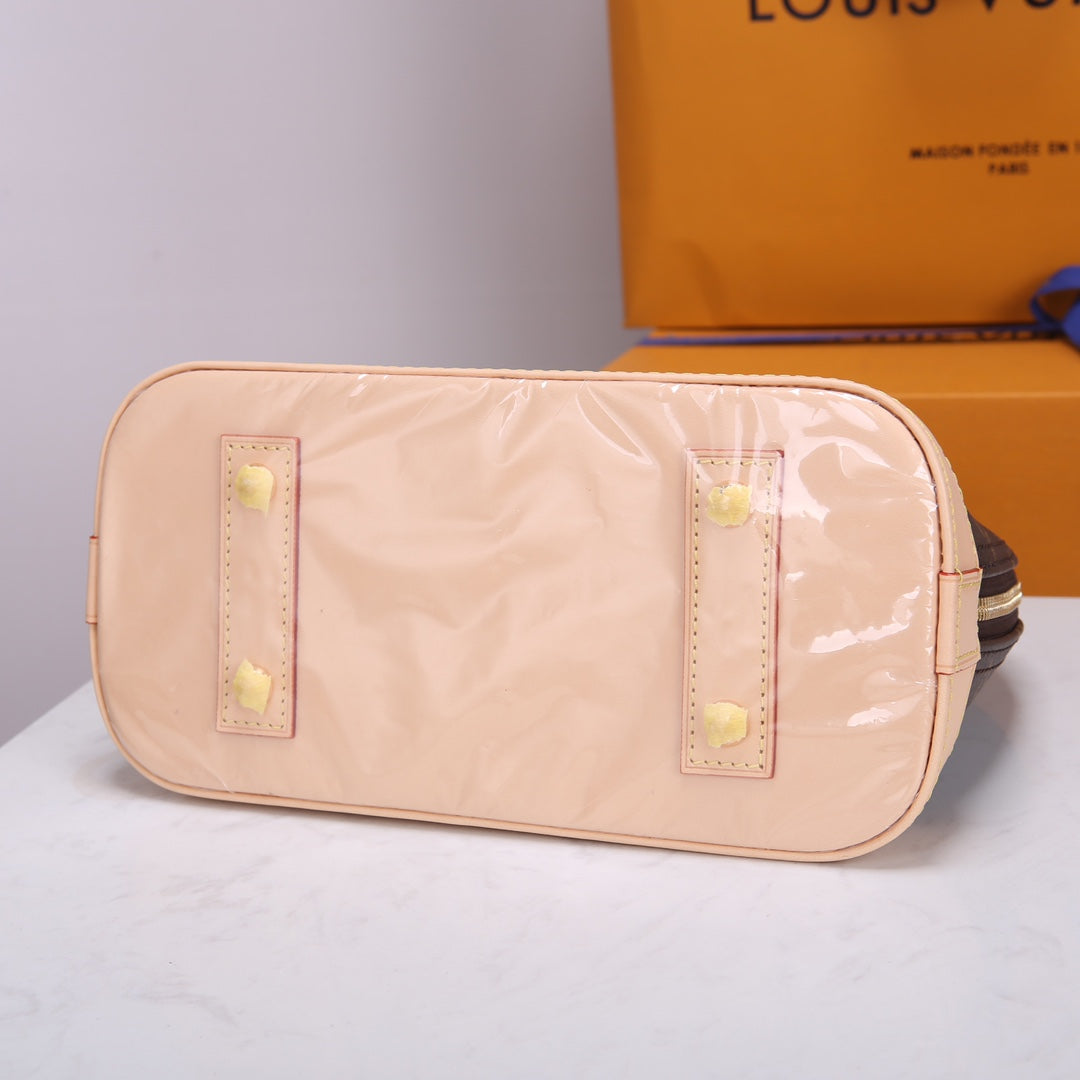 Louis Vuitton Alma BB Monogram Canvas Shoulder Bag - Brown