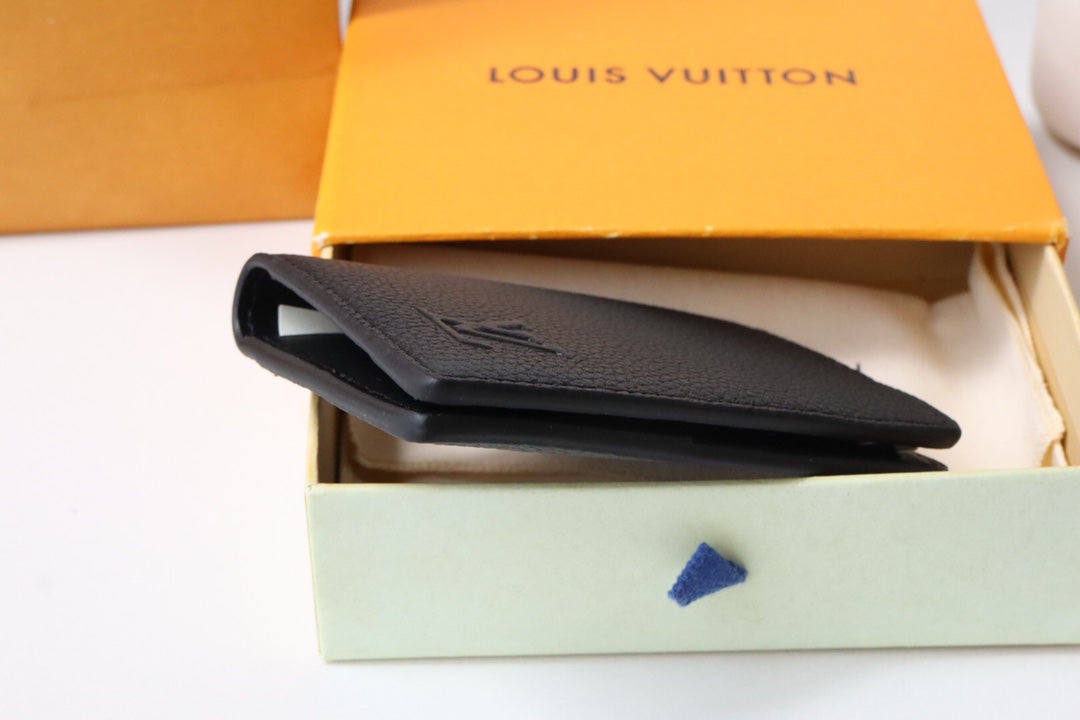 Louis Vuitton Black Taurillon Leather Pocket Organizer