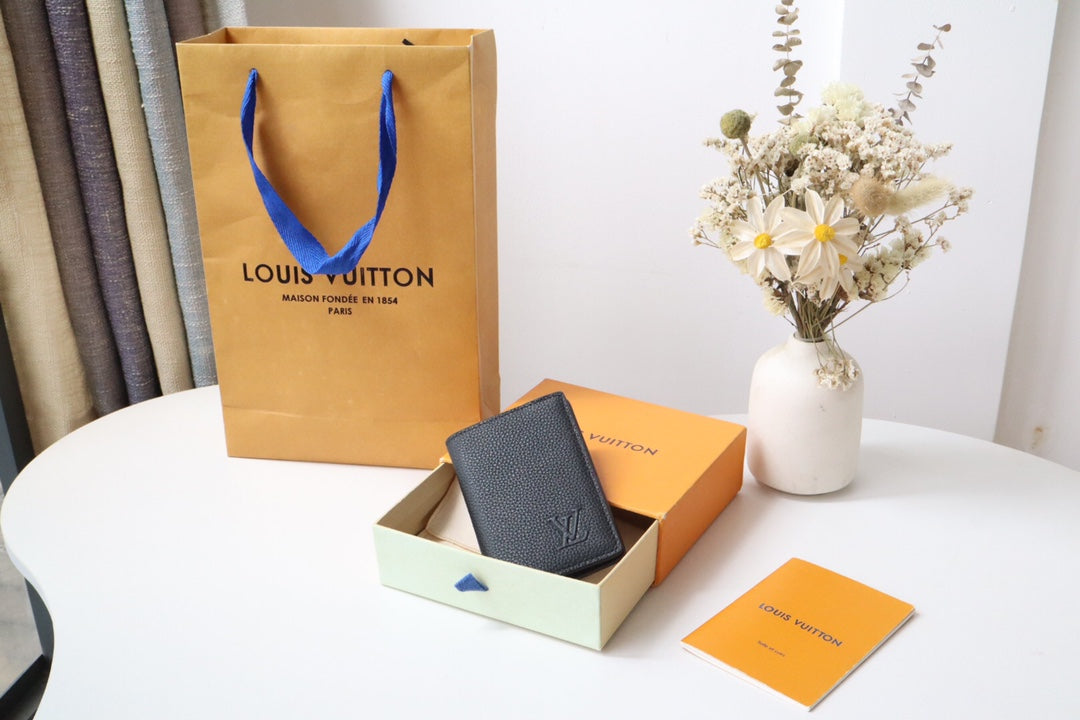 Louis Vuitton Black Taurillon Leather Pocket Organizer