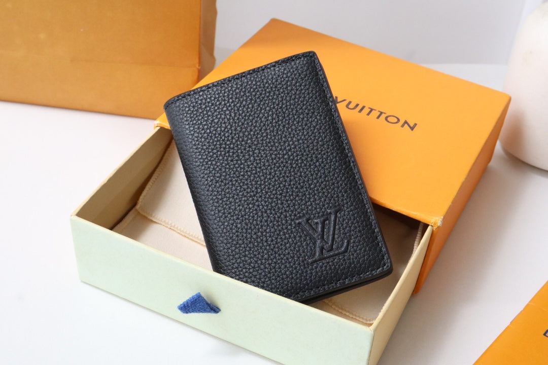 Louis Vuitton Black Taurillon Leather Pocket Organizer
