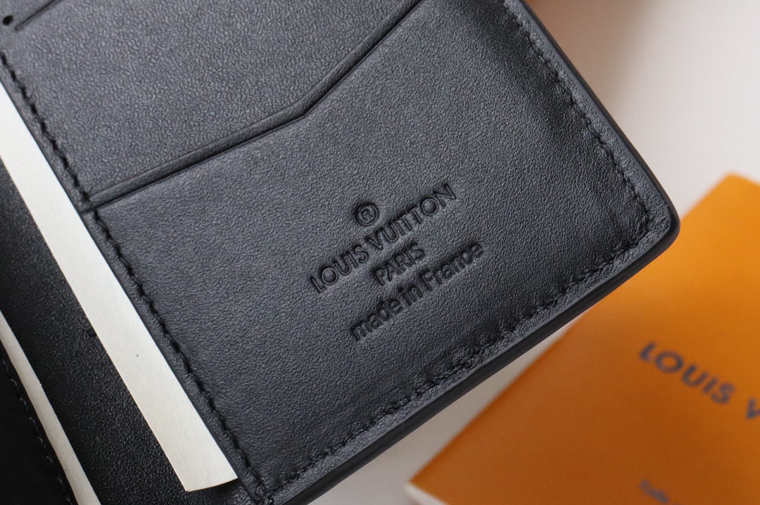 Louis Vuitton Black Taurillon Leather Pocket Organizer