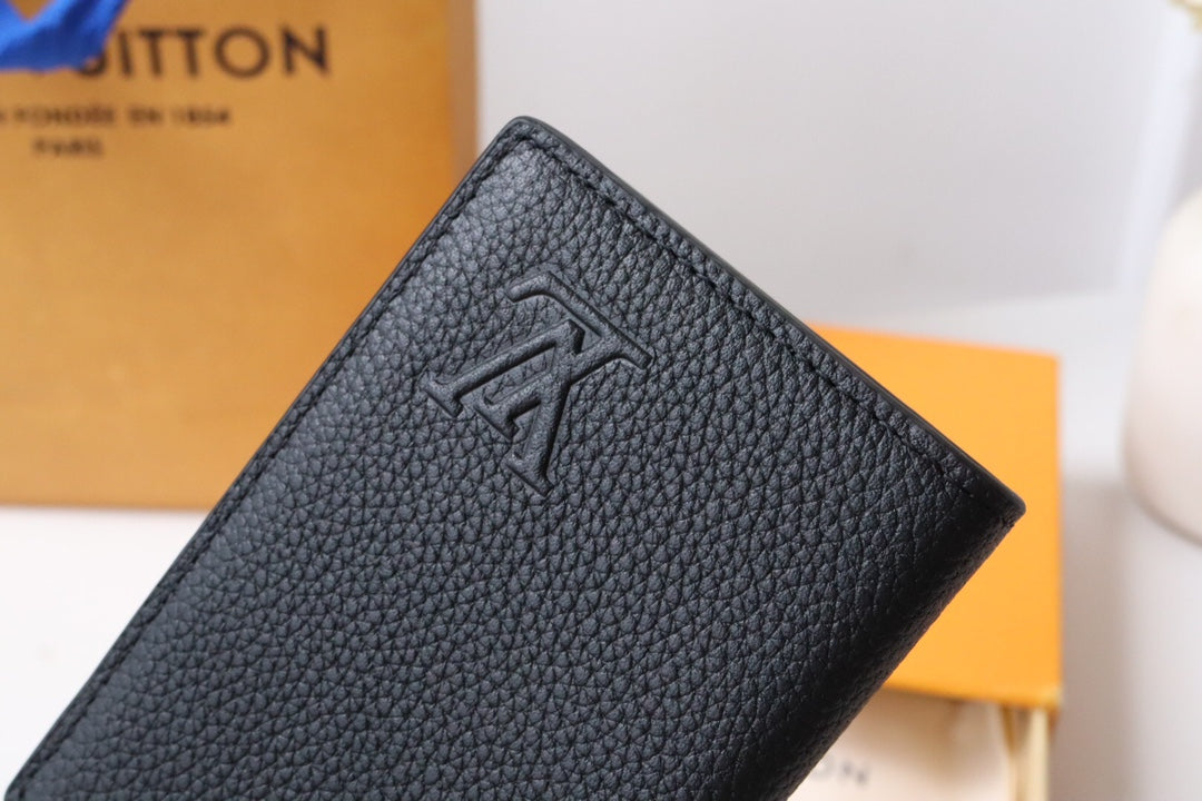 Louis Vuitton Black Taurillon Leather Pocket Organizer
