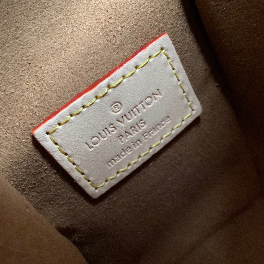 Louis Vuitton Vintage Monogram Mini Trunk Crossbody Bag with Travel Patches