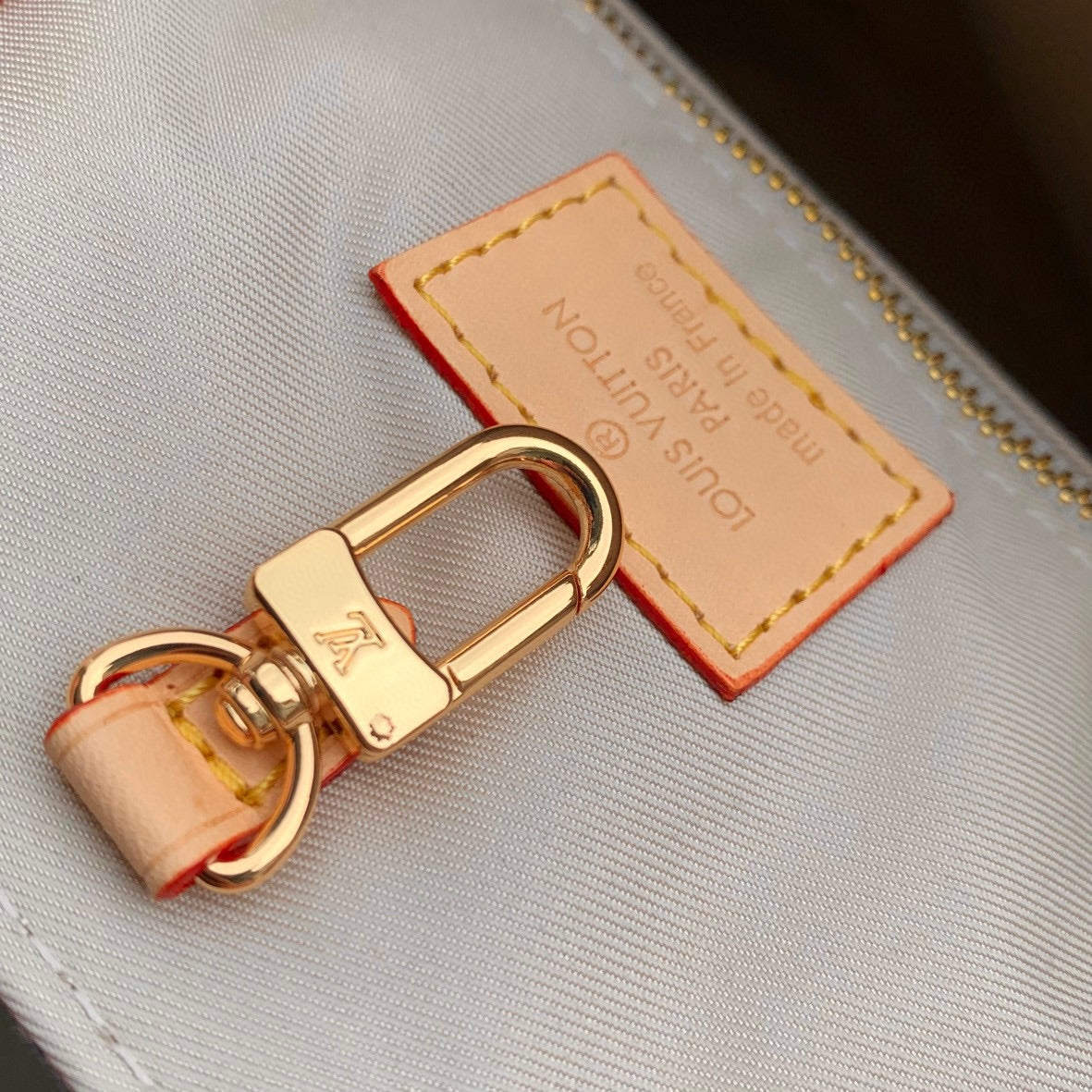 Louis Vuitton OnTheGo MM Monogram Empreinte Giant Bicolor Tote Bag - Cream/Blue