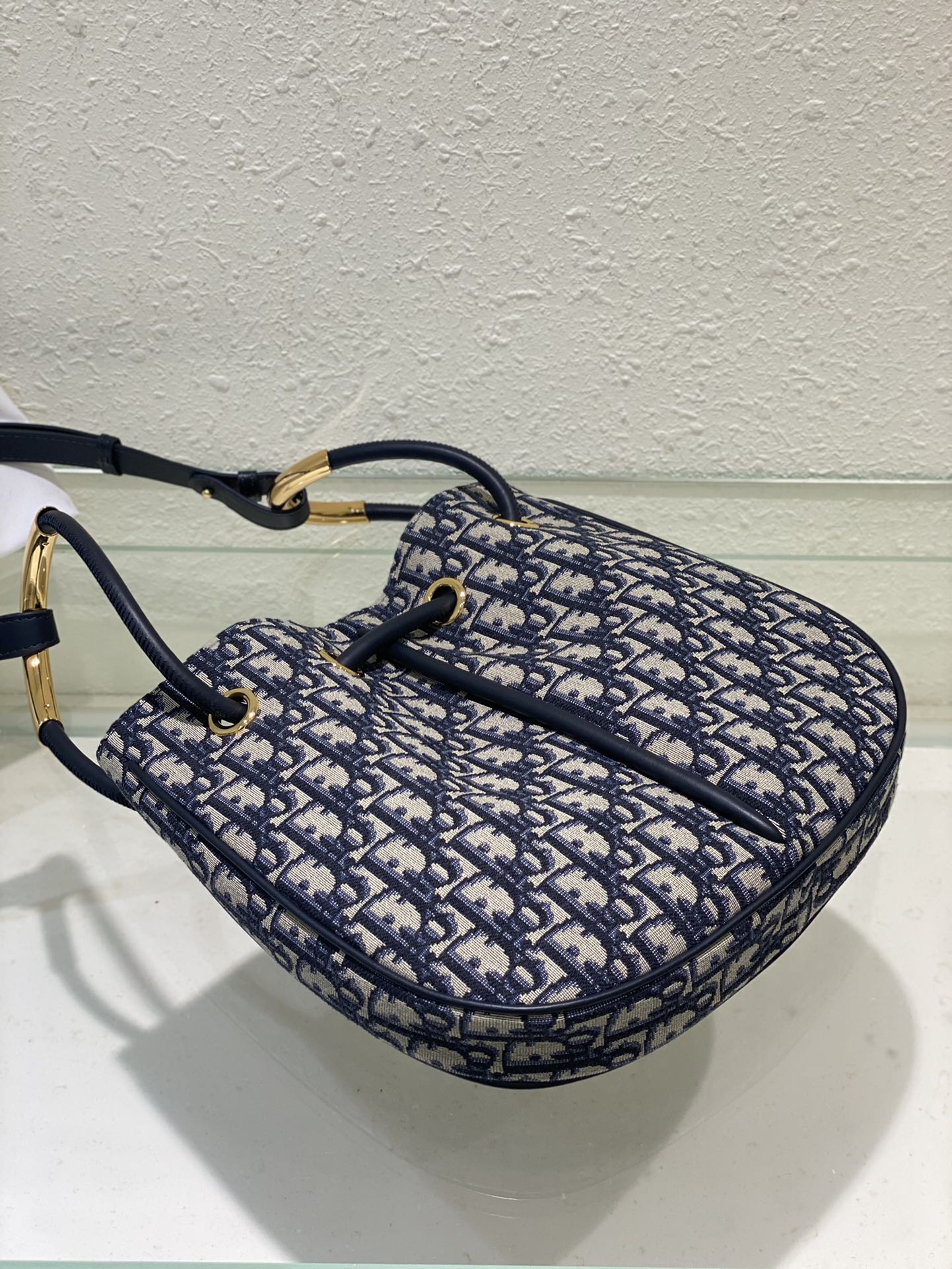 Dior C'est Dior Bucket Bag - Blue Oblique Jacquard with CD Signature Handles