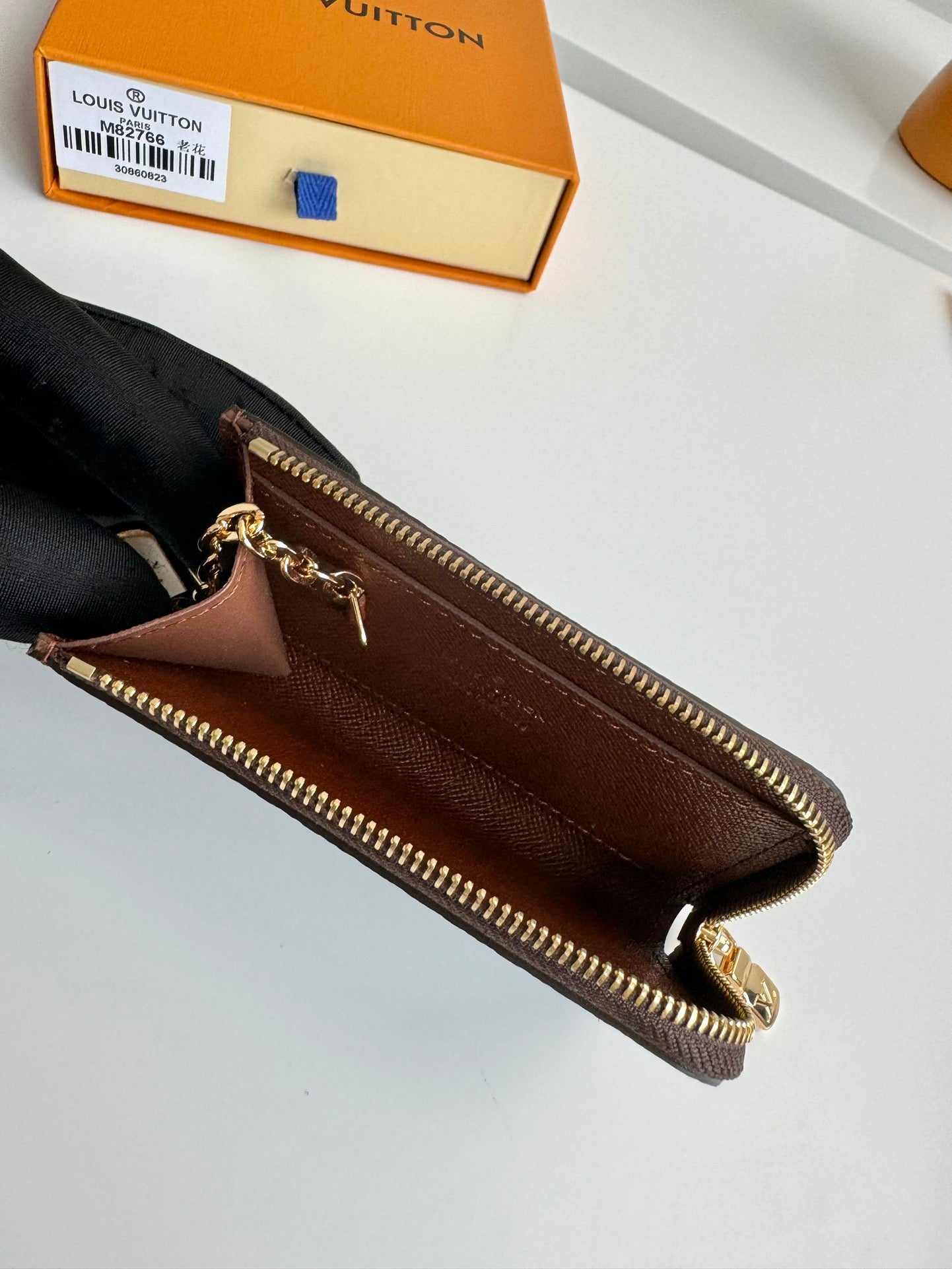 Louis Vuitton Monogram Key Pouch - Brown Coated Canvas Zippered Wallet