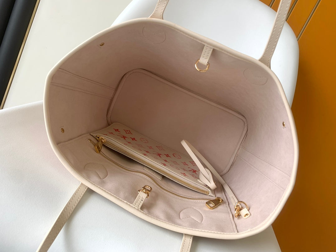 Louis Vuitton Neverfull MM Monogram Tote Bag - Pink Gradient