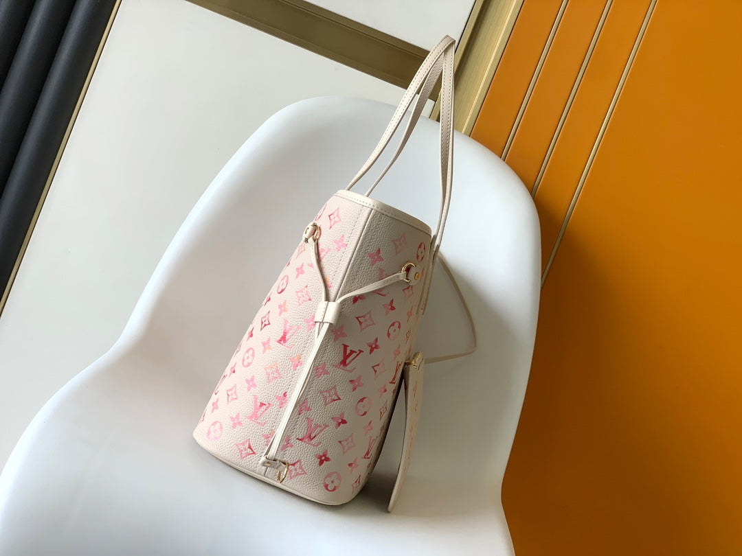 Louis Vuitton Neverfull MM Monogram Tote Bag - Pink Gradient