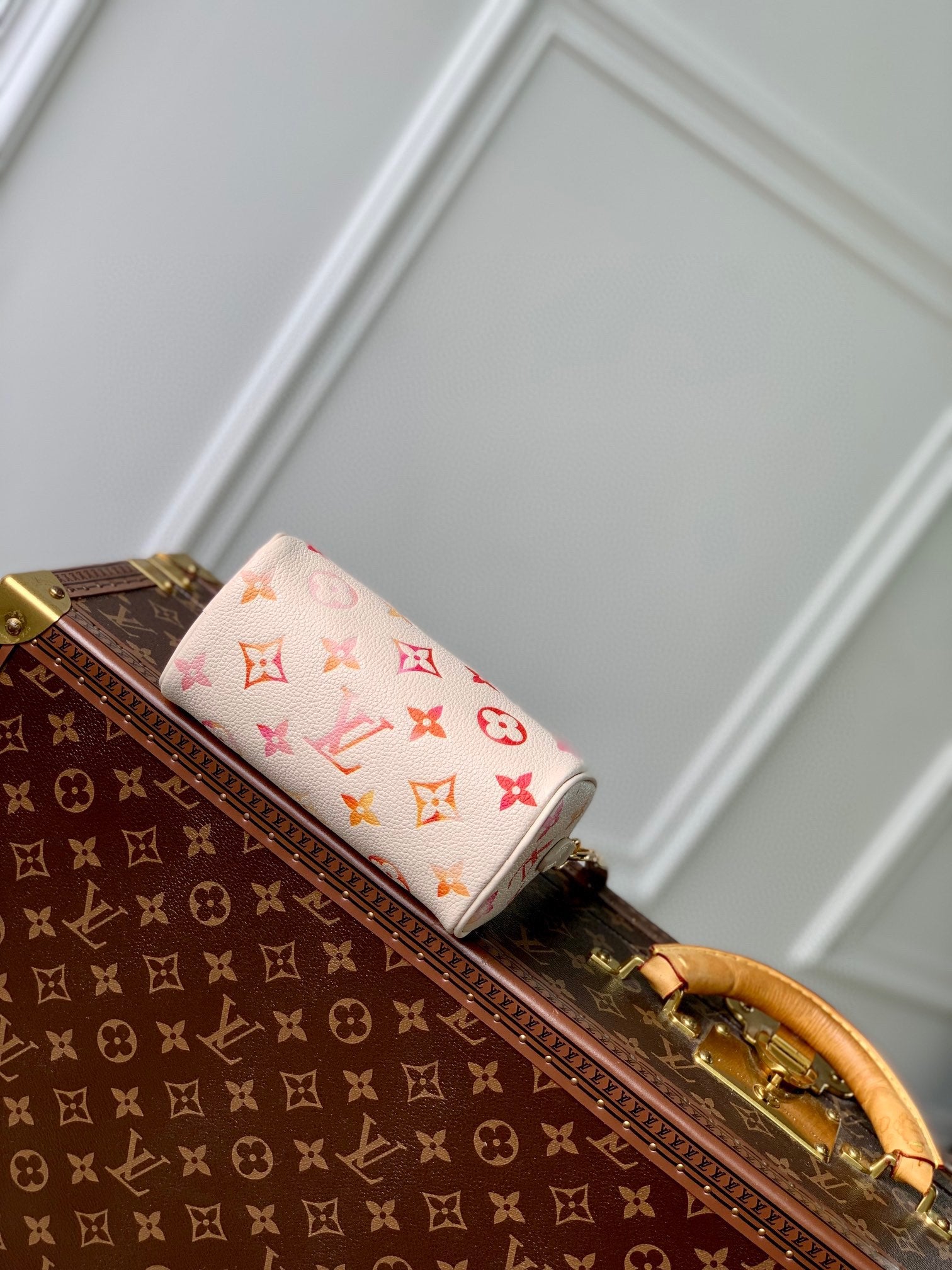 Louis Vuitton Nano Speedy Bag - Monogram Gradient Canvas - Cream/Multi