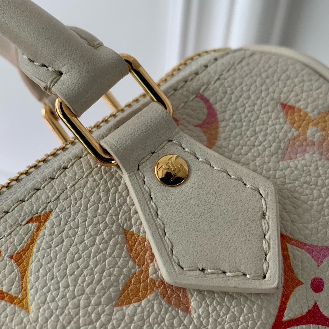 Louis Vuitton Nano Speedy Bag - Monogram Gradient Canvas - Cream/Multi