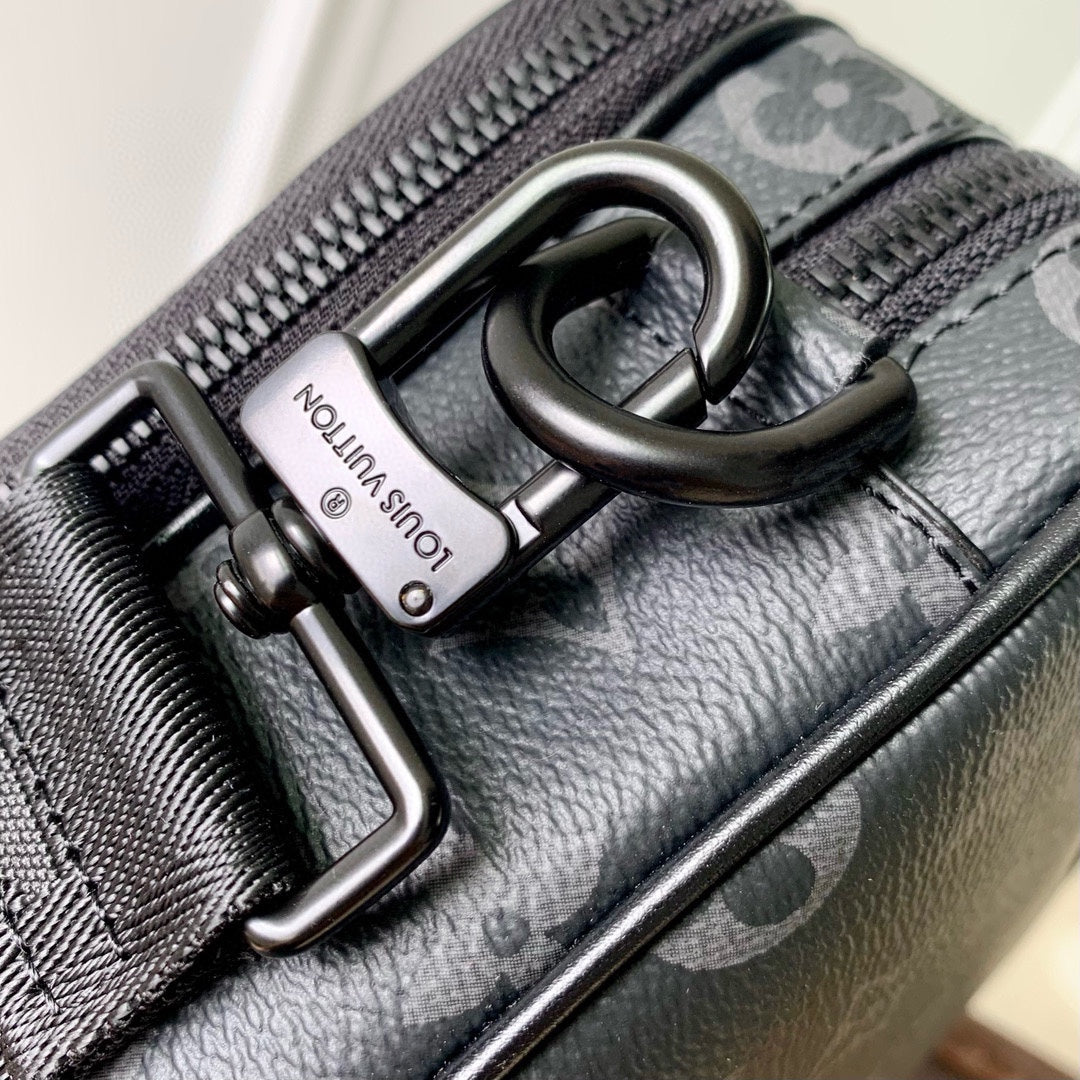 Louis Vuitton Monogram Eclipse Trio Messenger Bag - Black
