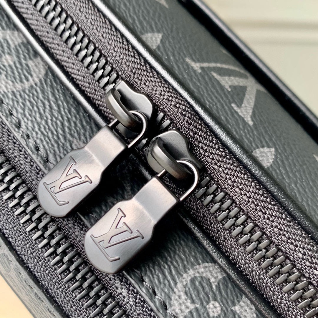 Louis Vuitton Monogram Eclipse Trio Messenger Bag - Black