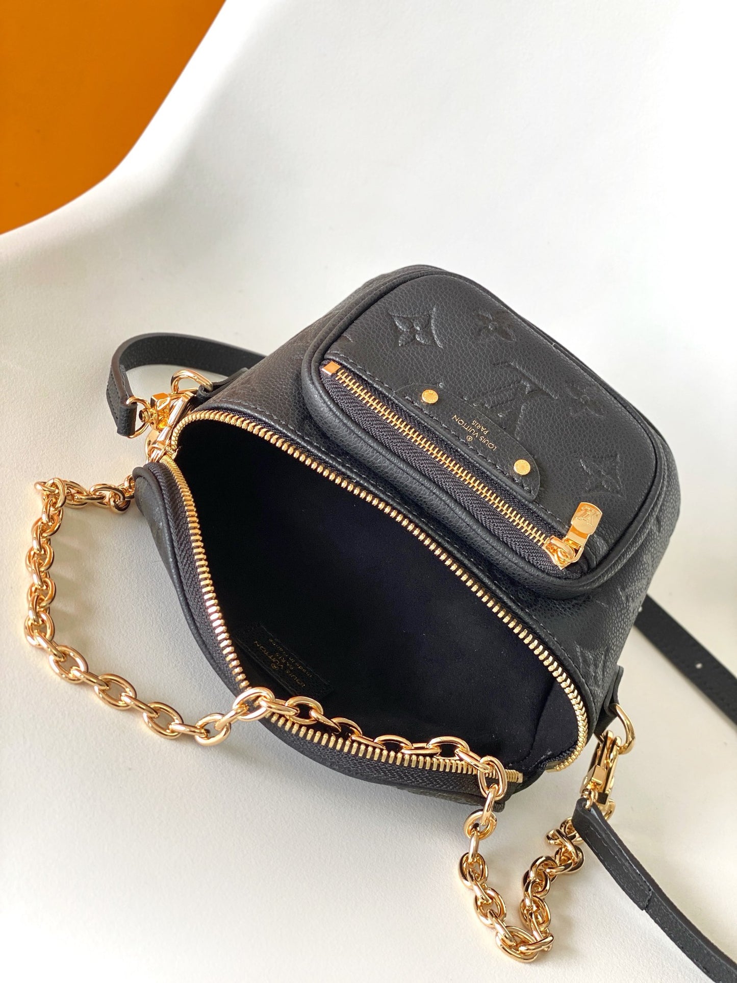 Louis Vuitton High Rise Bumbag - Monogram Empreinte Leather - Noir