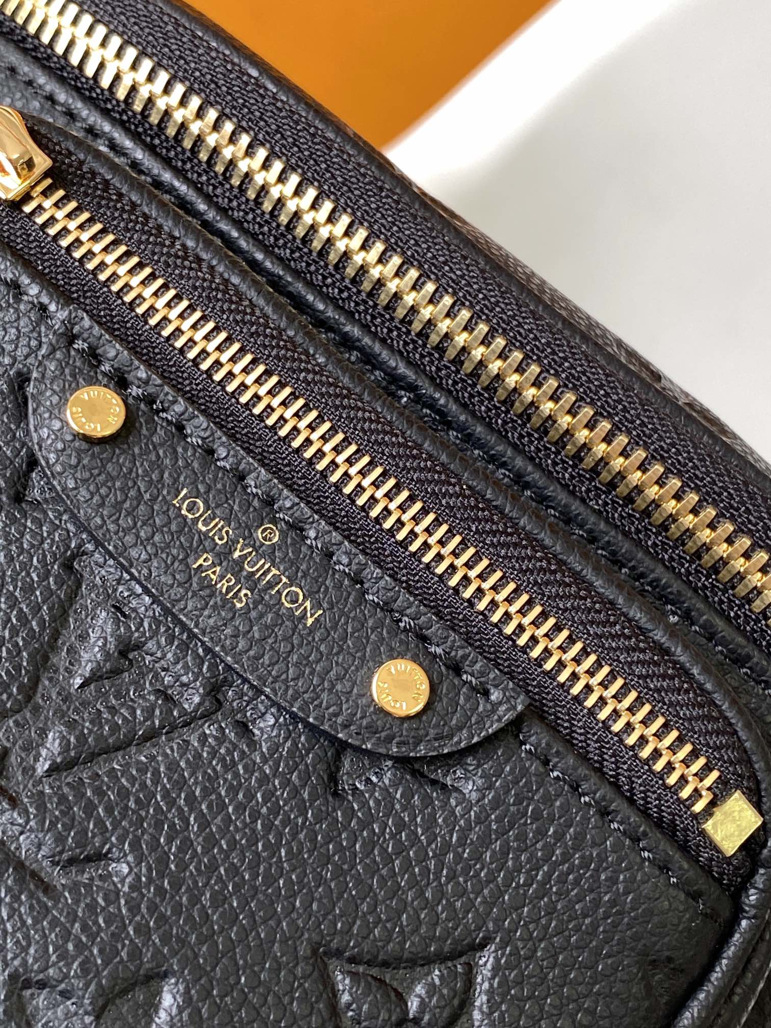 Louis Vuitton High Rise Bumbag - Monogram Empreinte Leather - Noir