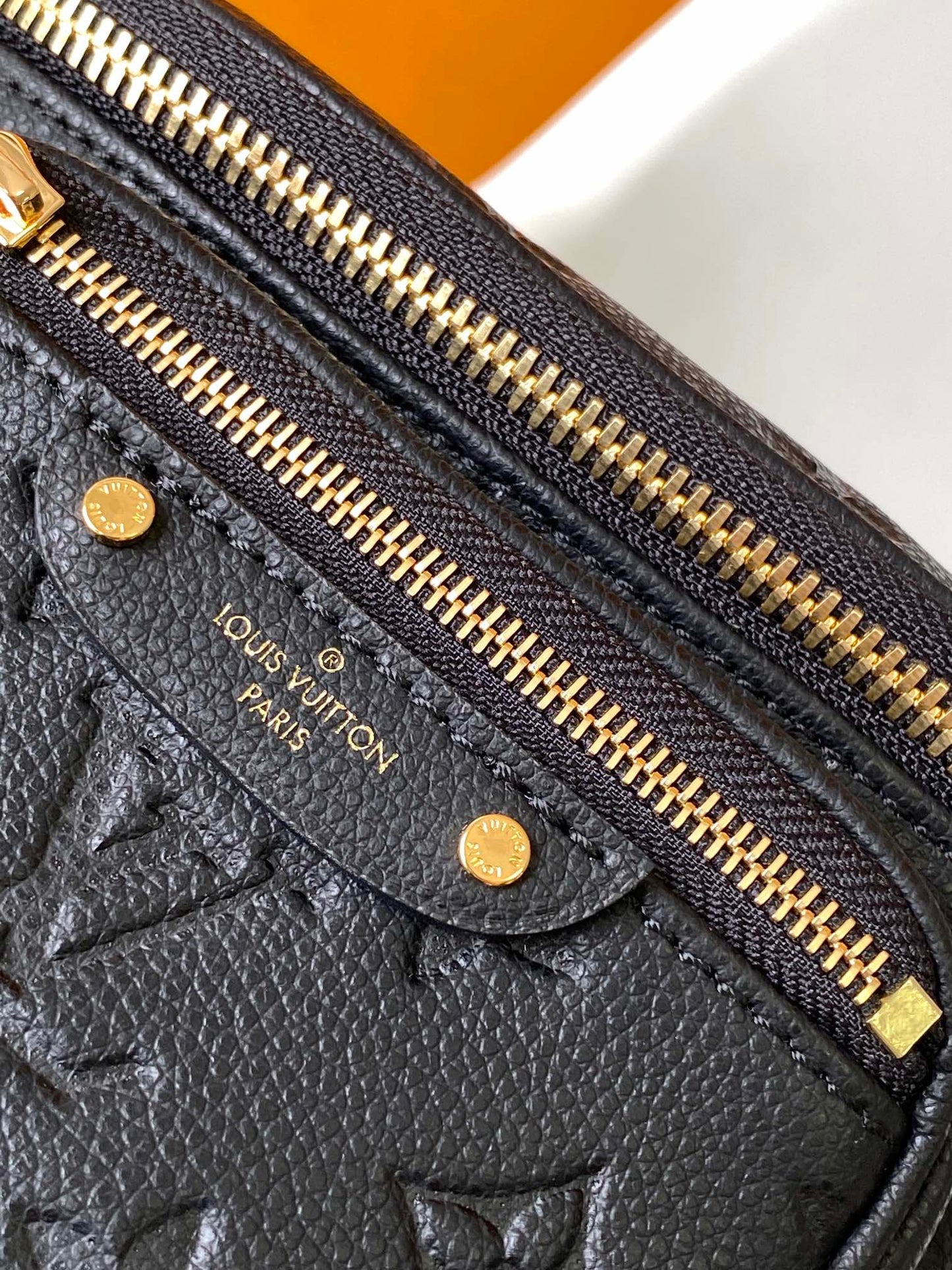 Louis Vuitton High Rise Bumbag - Monogram Empreinte Leather - Noir
