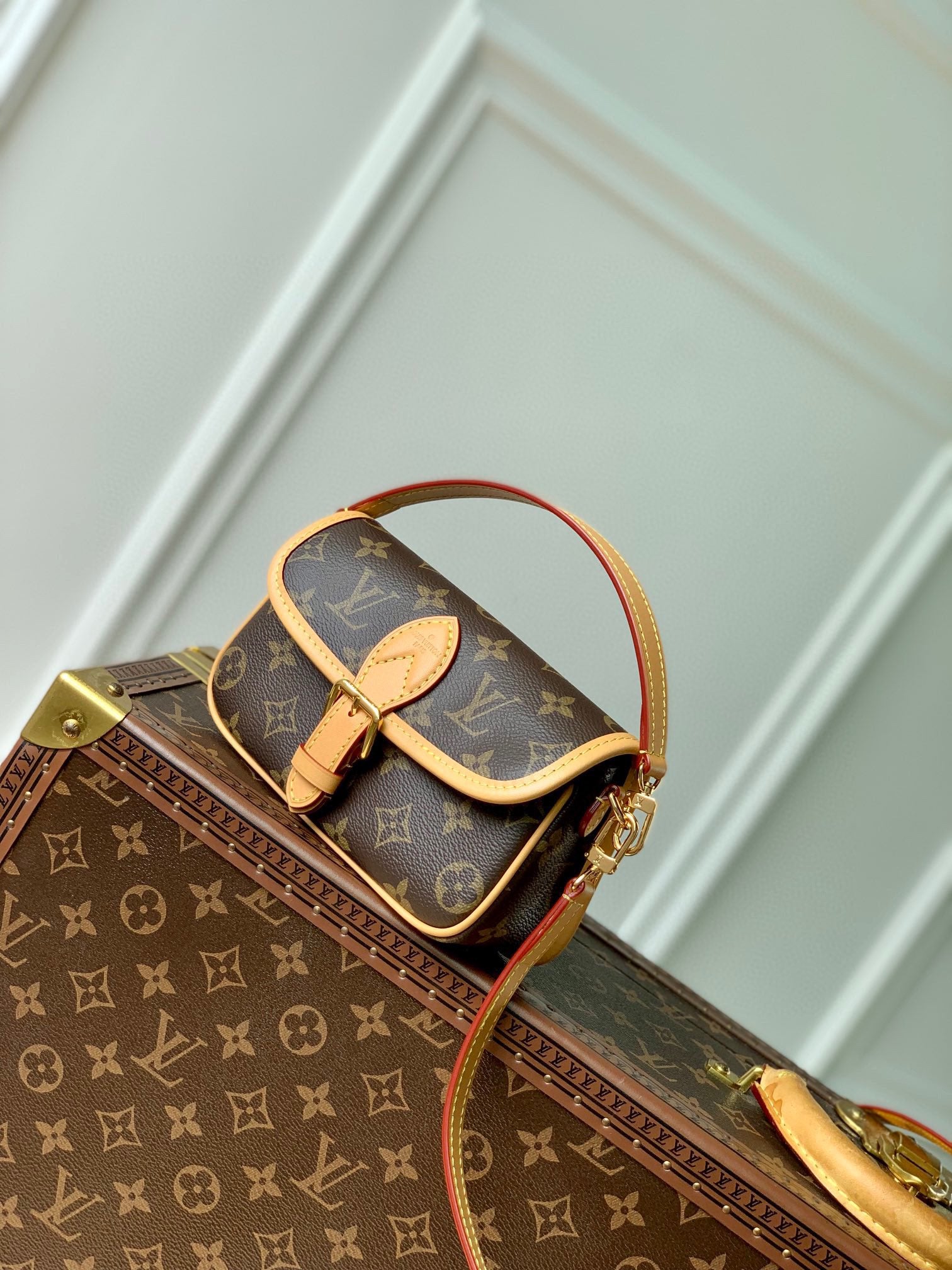 Louis Vuitton Nano Diane Monogram Canvas Handbag