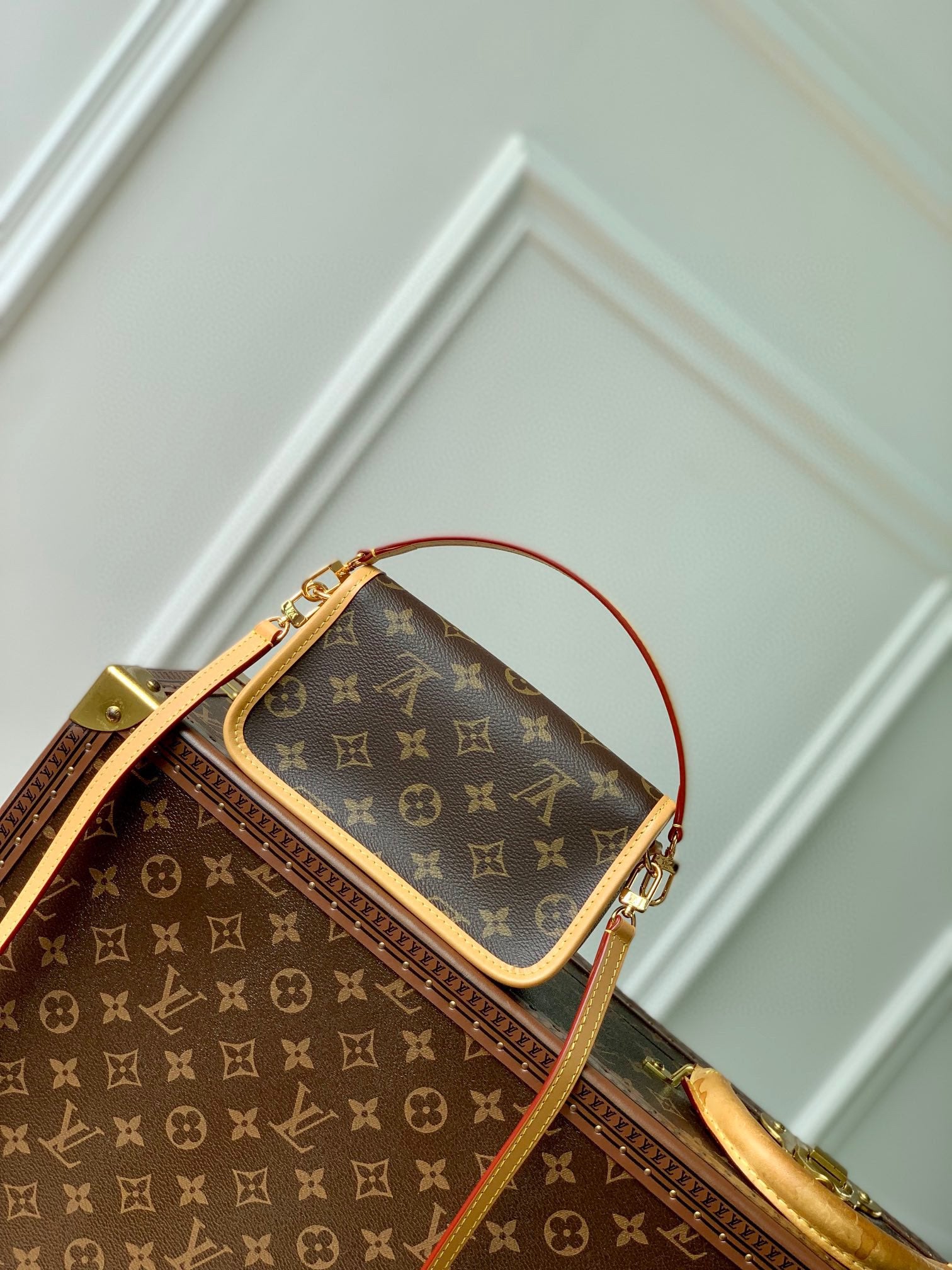 Louis Vuitton Nano Diane Monogram Canvas Handbag