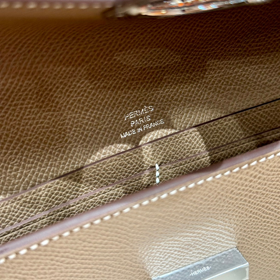 Hermès Constance To Go Wallet - Epsom Leather - Etoupe