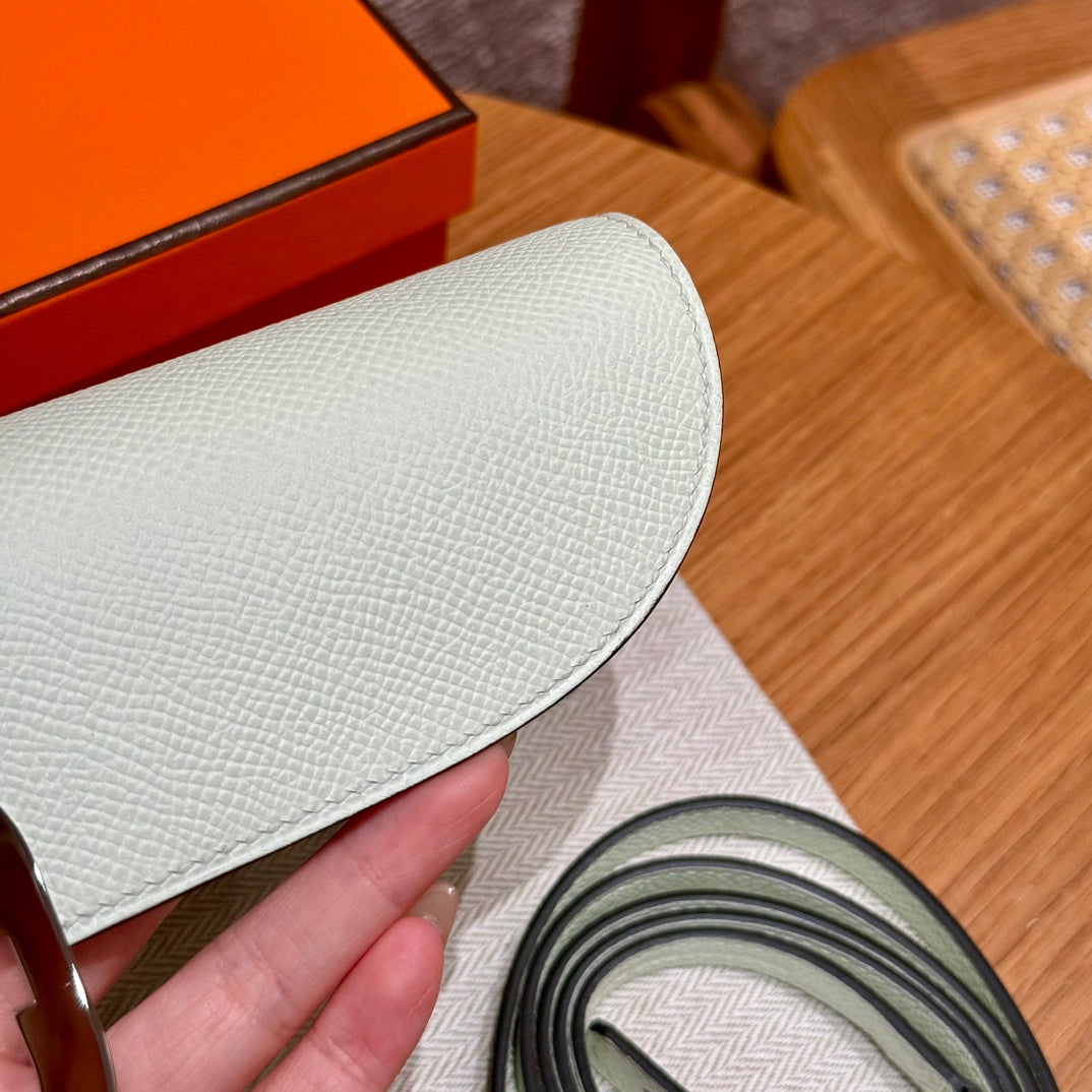Hermès In-the-Loop Phone Pouch - Vert Fizz Epsom Leather with Palladium Hardware