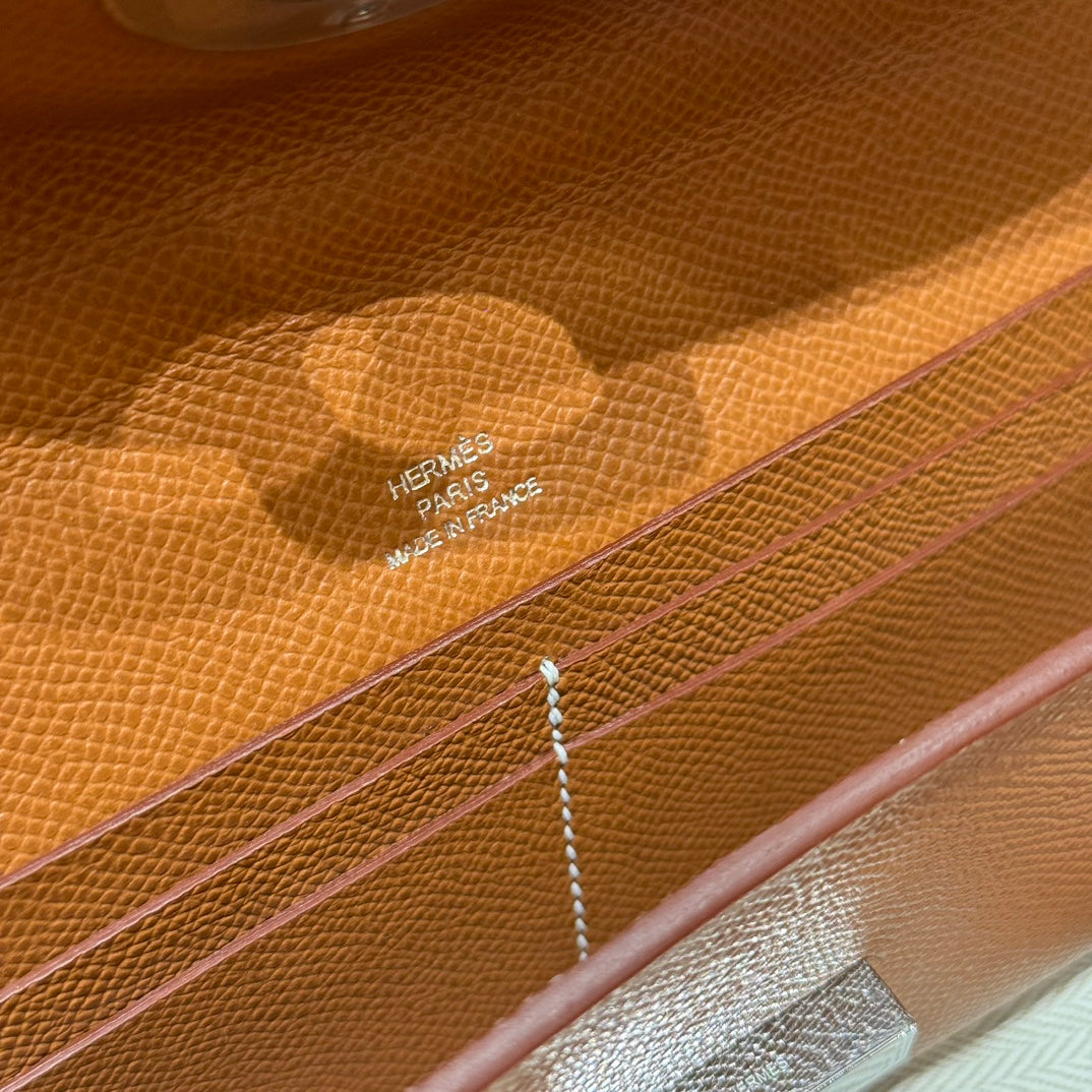Hermès Kelly To Go Wallet Gold Epsom Leather with Palladium Hardware