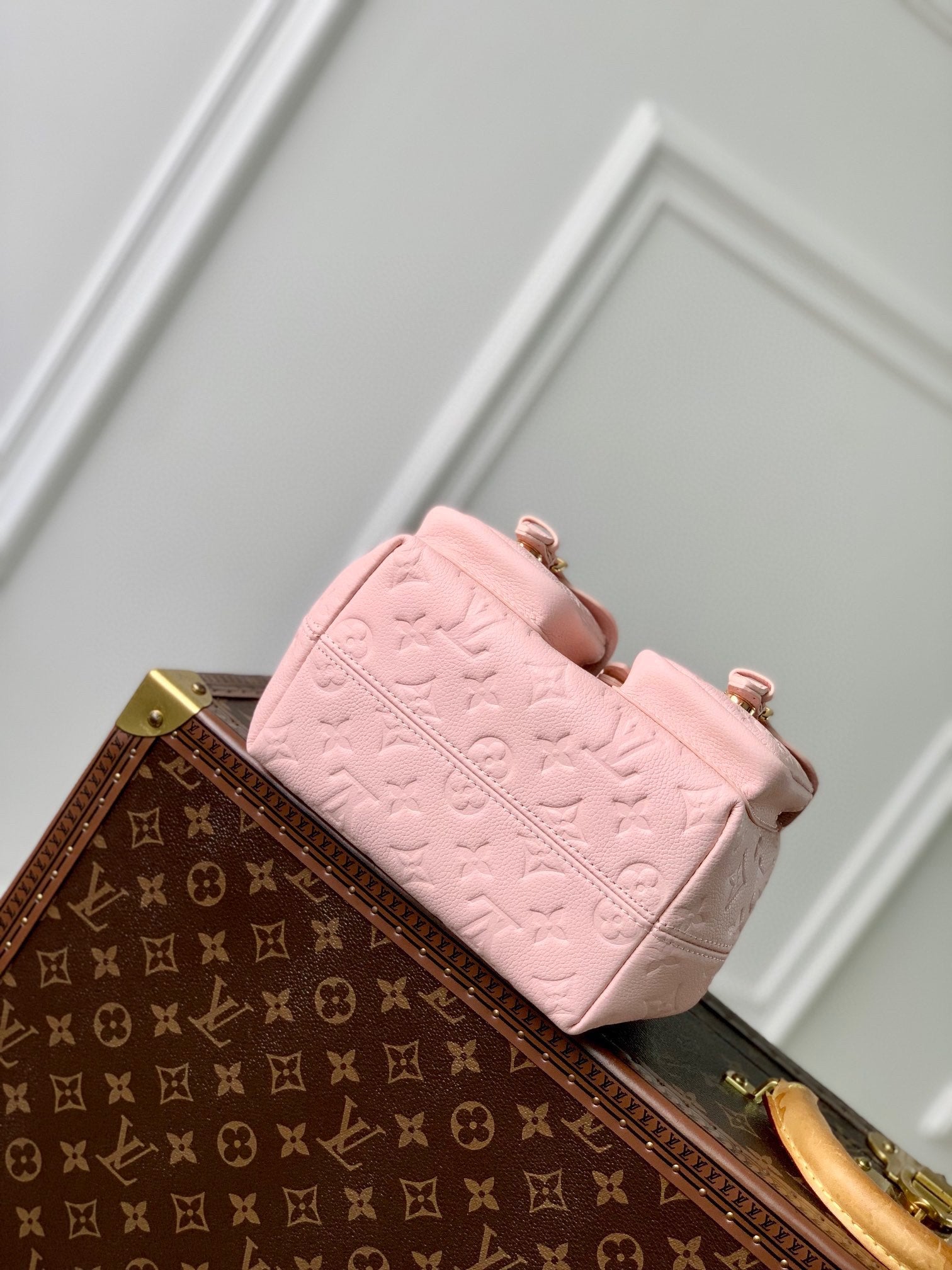 Louis Vuitton Monogram Empreinte Pink Mini Christopher Backpack