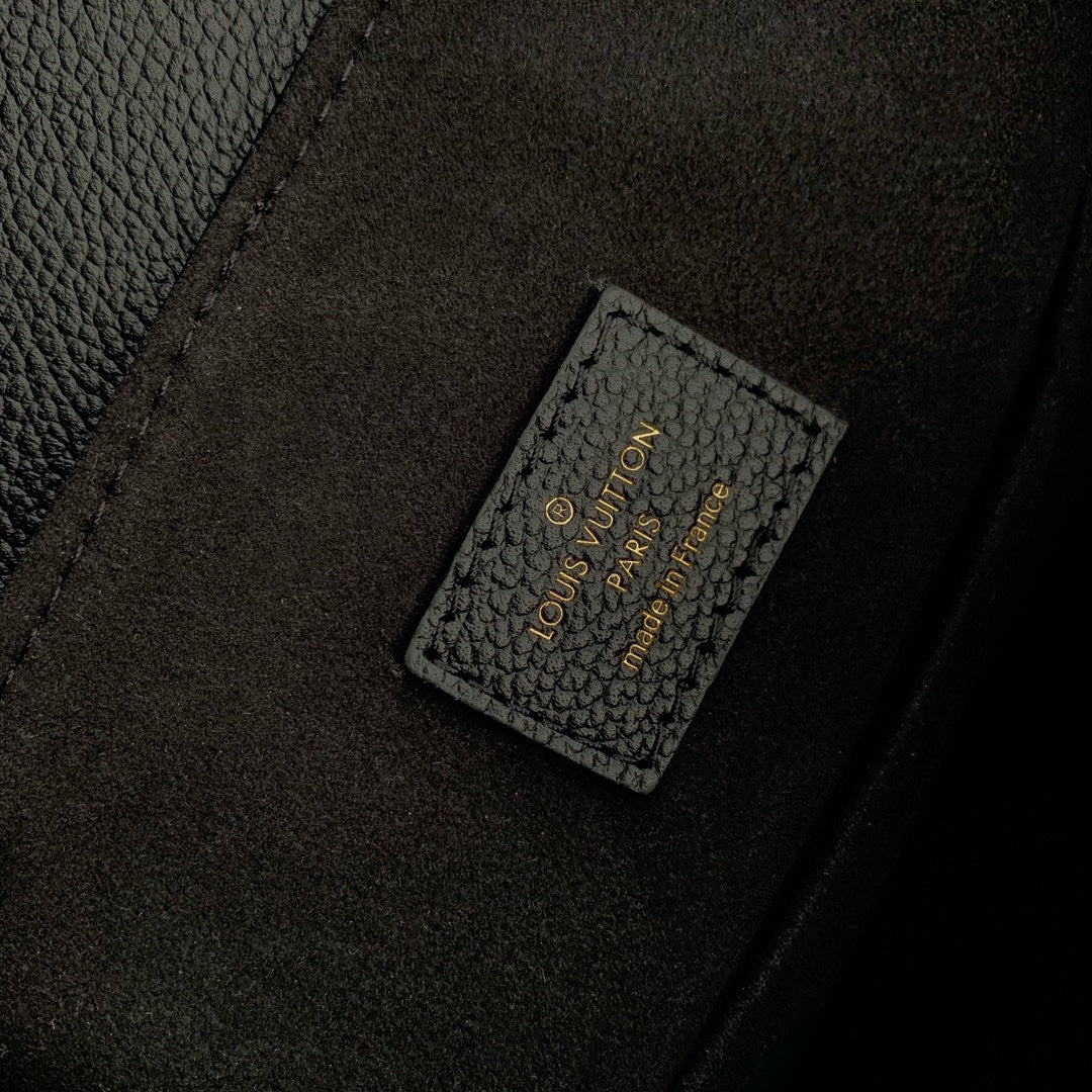 Louis Vuitton Montsouris PM Backpack Monogram Empreinte Leather Black