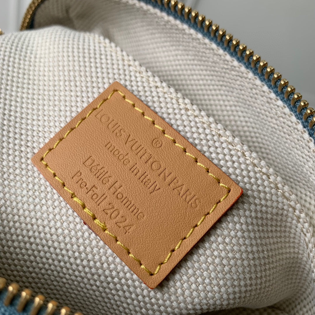 Louis Vuitton Nano Speedy Damier Denim Handbag - Mini Crossbody Bag