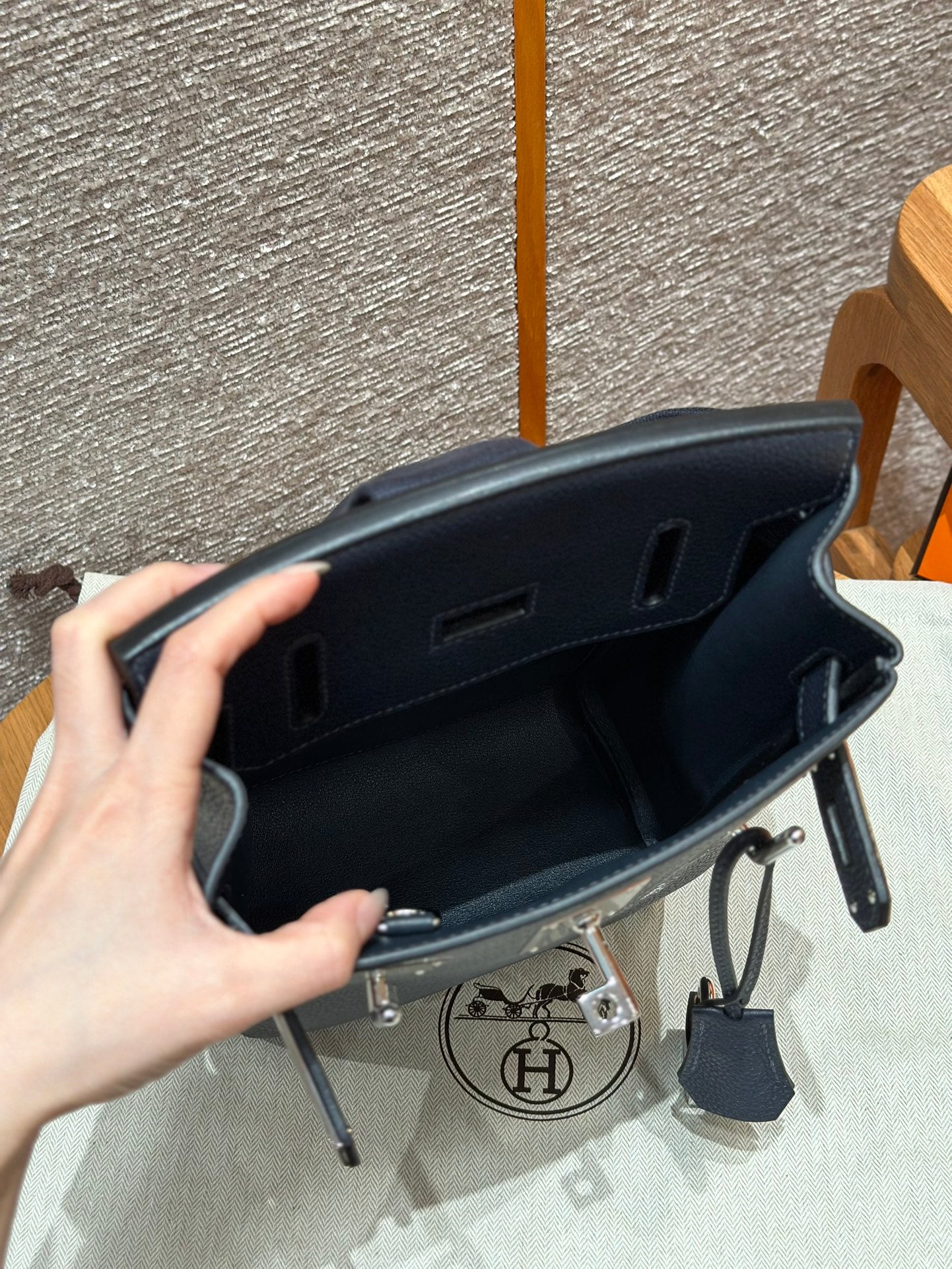 Luxury Black Grained Leather Kelly Style Backpack &amp; Crossbody Messenger Bag