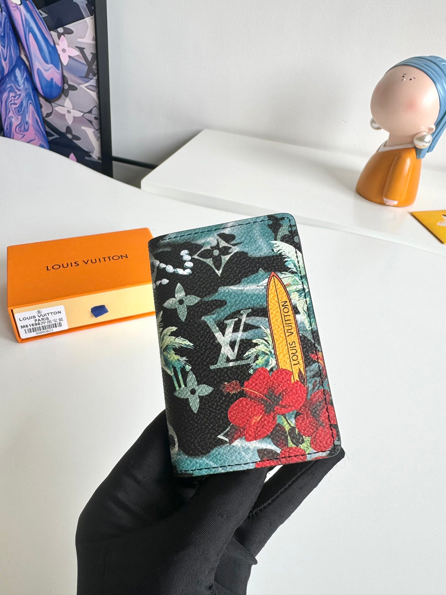 Louis Vuitton Limited Edition Tropical Surf Monogram Passport Cover