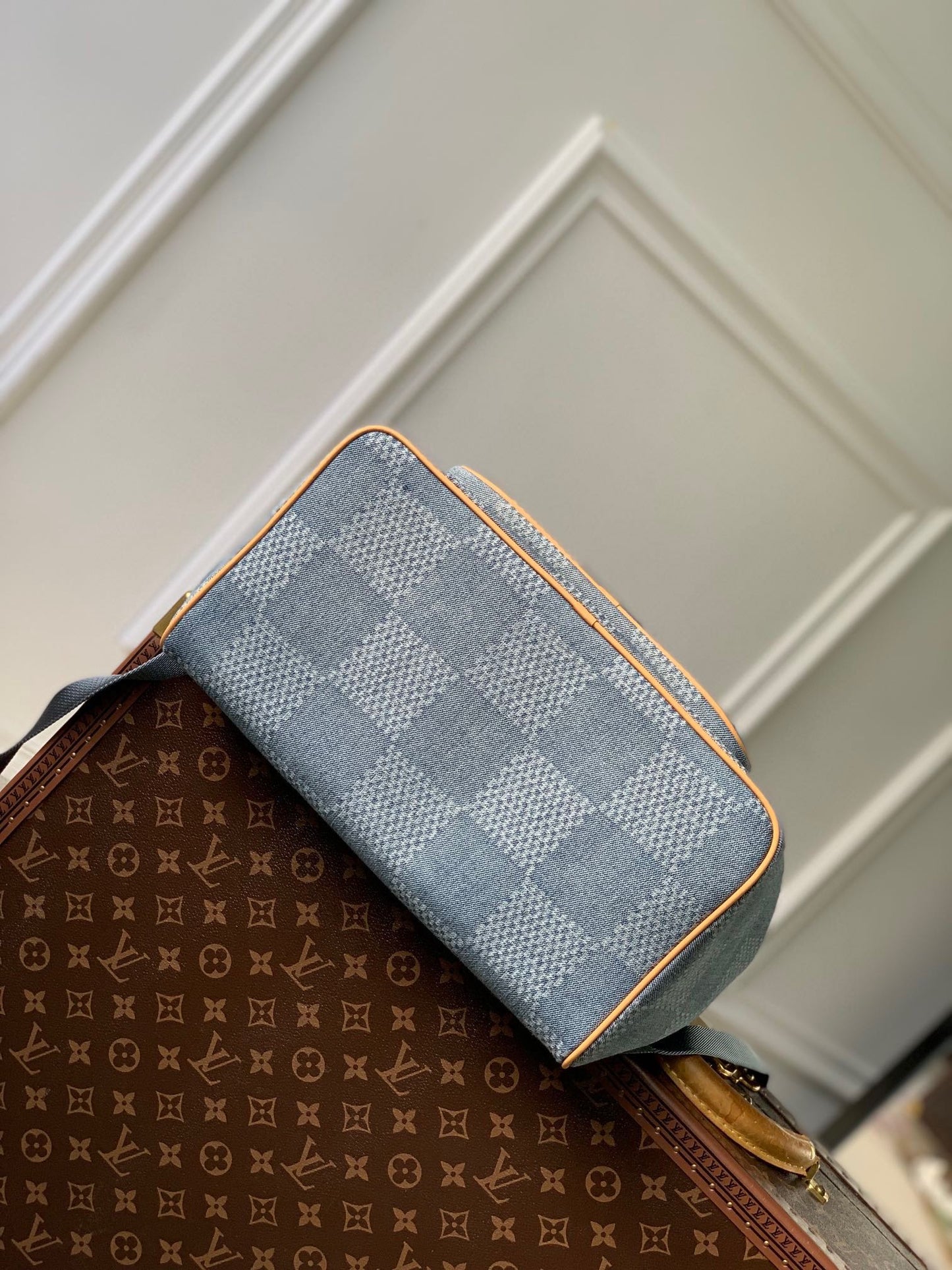 Louis Vuitton Damier Azure Denim Montsouris Backpack