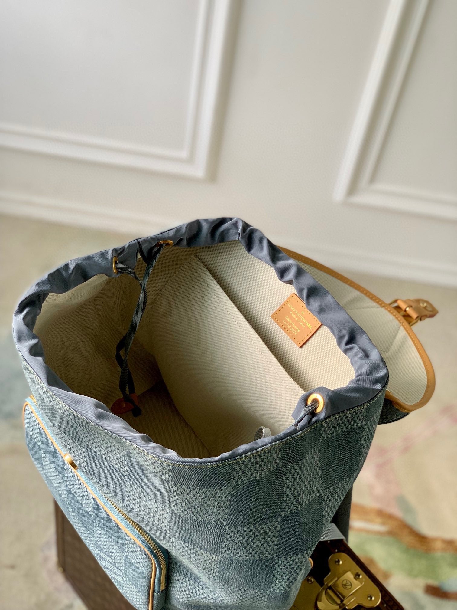 Louis Vuitton Damier Azure Denim Montsouris Backpack