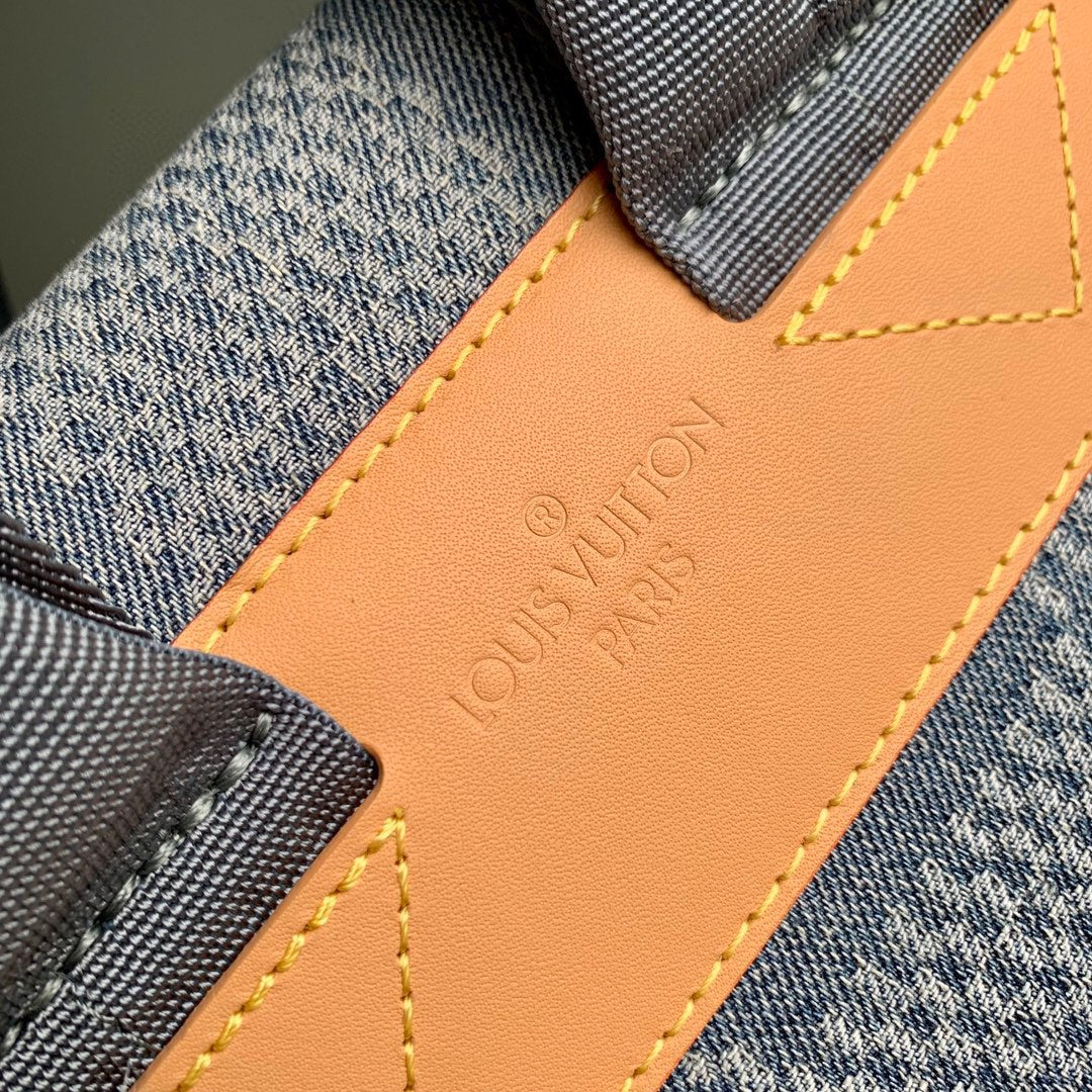 Louis Vuitton Damier Azure Denim Montsouris Backpack