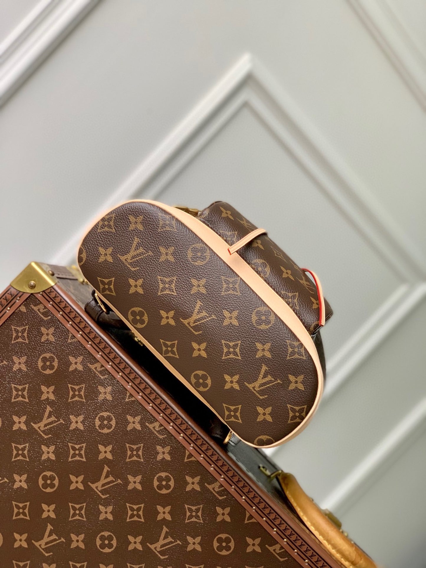 Louis Vuitton Monogram Montsouris Backpack - Classic Brown Canvas Handbag