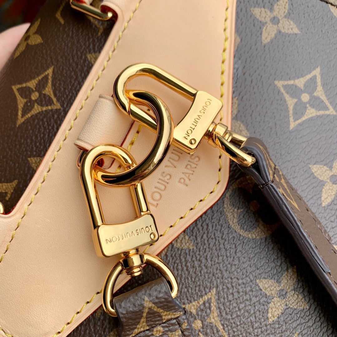 Louis Vuitton Monogram Montsouris Backpack - Classic Brown Canvas Handbag